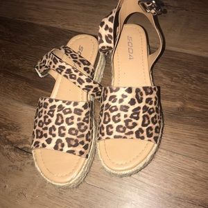 Cheetah sandals